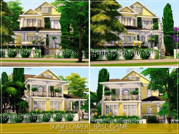  The Sims Resource: Sunflower House by MychQQQ