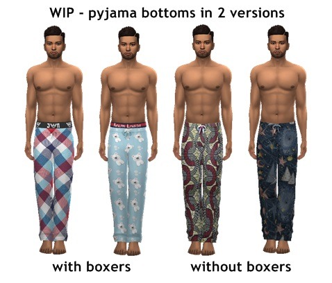 Sims 4 Sue: Pajamas Bottom