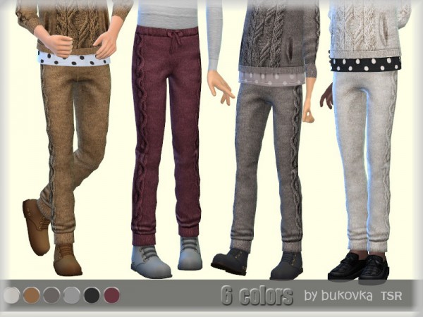  The Sims Resource: Pants Knitted by bukovka