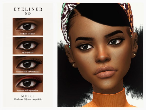  The Sims Resource: Eyeliner N10 by Merci