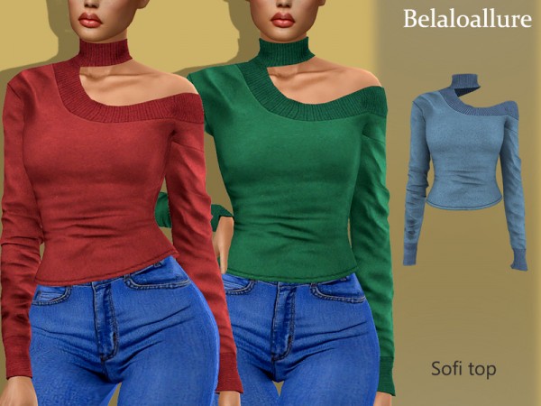  The Sims Resource: Sofi top by belal1997