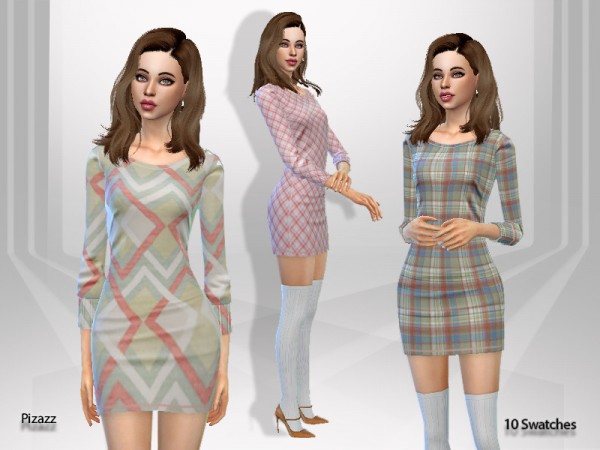  The Sims Resource: Autumn Dress Collection by pizazz