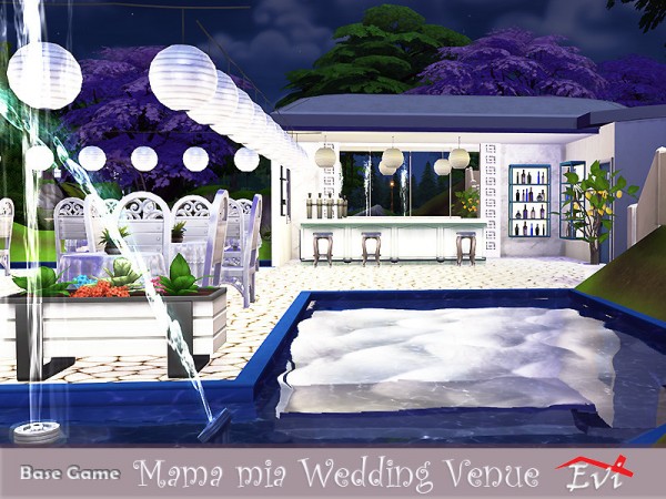  The Sims Resource: Mama mia Wedding Venue by evi