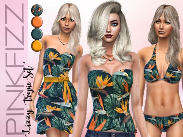  The Sims Resource: Lizzie Tropic Set by Pinkfizzzzz