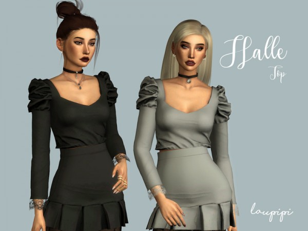  The Sims Resource: Halle Top by laupipi