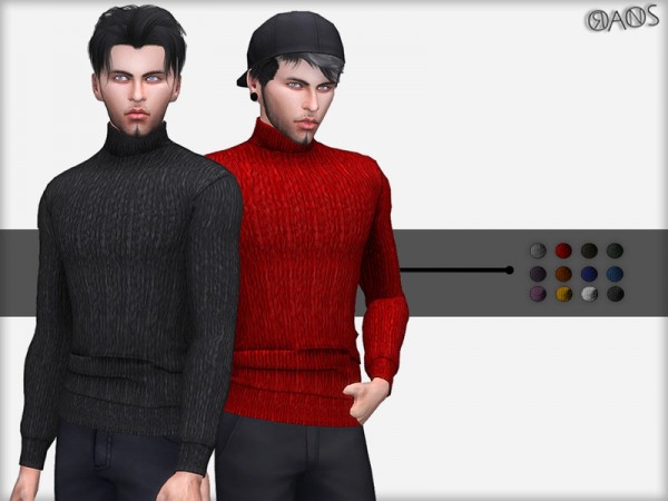  The Sims Resource: Turtleneck Sweater by OranosTR