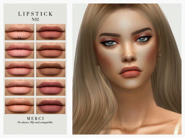  The Sims Resource: Lipstick N32 by Merci