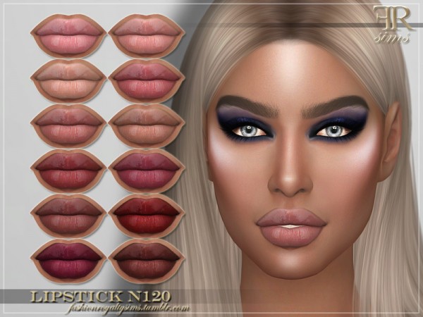  The Sims Resource: Lipstick N120 by FashionRoyaltySims
