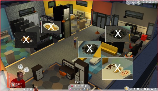  Mod The Sims: No roommates carry food back home and litter by Szemoka