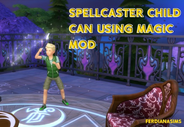  Mod The Sims: Spellcaster Child can Using Magic by novalpangestik