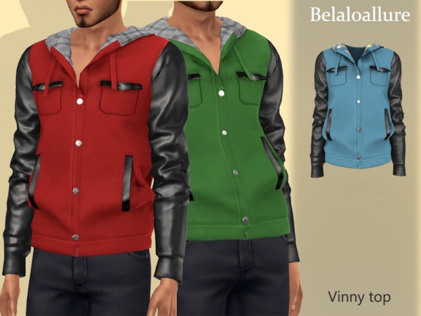 The Sims Resource: Vinny top by belal1997 • Sims 4 Downloads