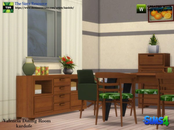  The Sims Resource: Valencia Dining Room by kardofe