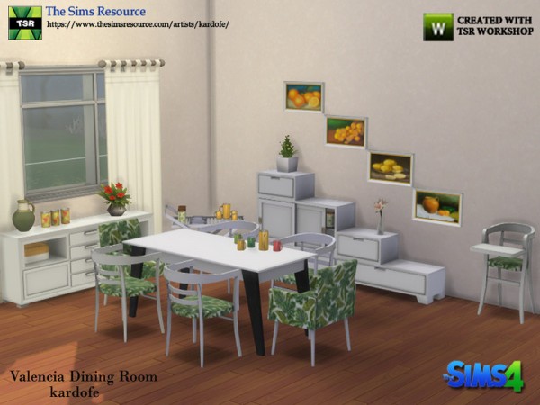  The Sims Resource: Valencia Dining Room by kardofe