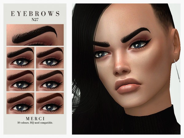  The Sims Resource: Eyebrows N27 by Merci