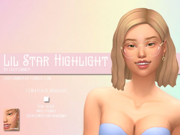  The Sims Resource: Lil Star Highlight by LadySimmer94
