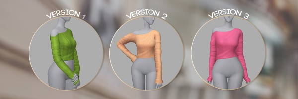  Candy Sims 4: Wow cropped top