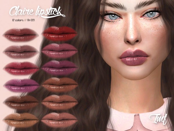  The Sims Resource: Claire Lipstick N.221 by IzzieMcFire