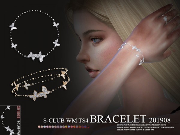  The Sims Resource: Bracelet 201908 by S Club