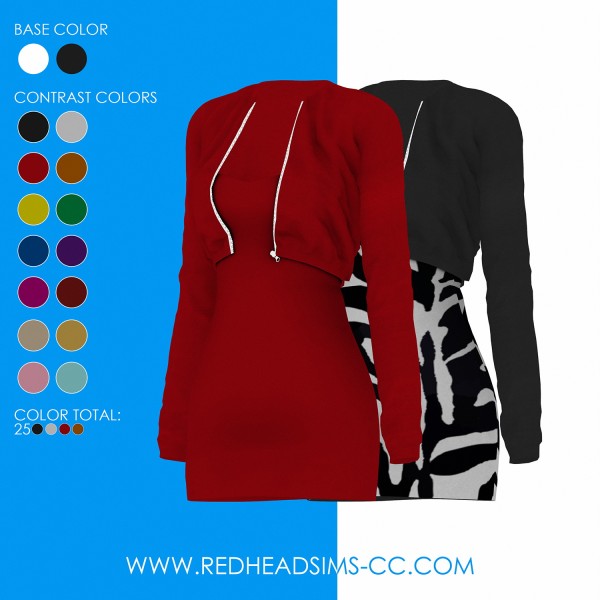  Red Head Sims: Meghan dress