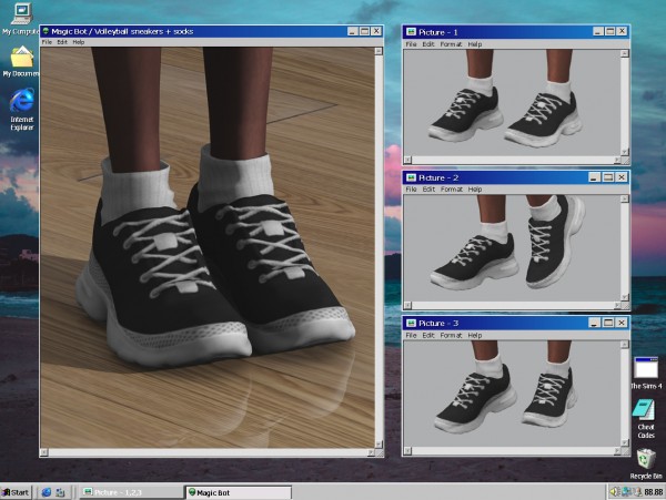  Magic Bot: Volleyball sneakers and socks