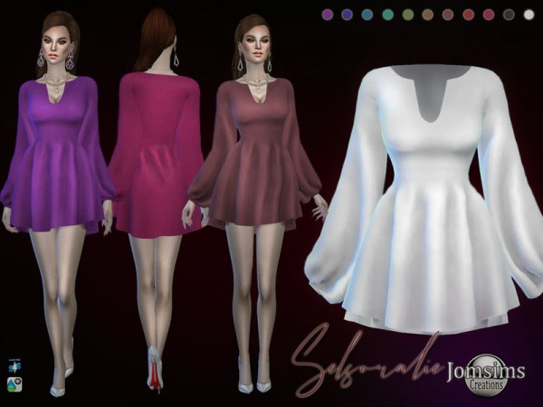  The Sims Resource: Selsoralie dress by jomsims