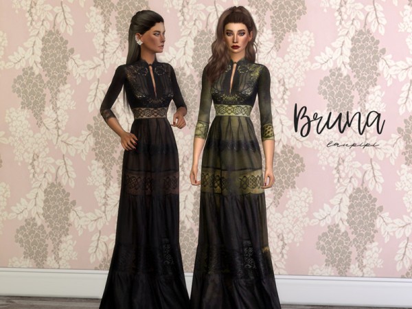  The Sims Resource: Bruna Dress by laupipi