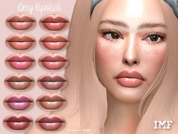  The Sims Resource: Amy Lipstick N.217 by IzzieMcFire