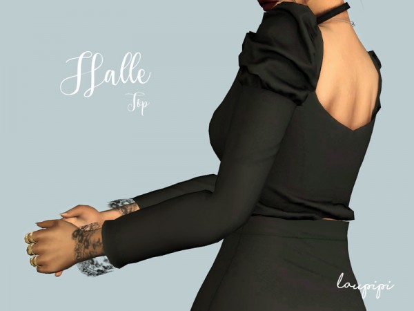  The Sims Resource: Halle Top by laupipi