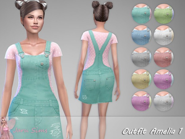  The Sims Resource: Outfit Amelia 1 by Jaru Sims