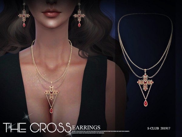  The Sims Resource: Necklace 201917 by S Club