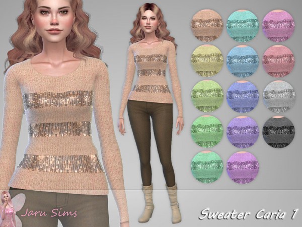  The Sims Resource: Sweater Caria 1 by Jaru Sims