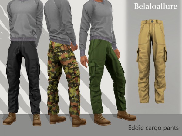 The Sims Resource: Eddie cargo pants by belal1997 • Sims 4 Downloads