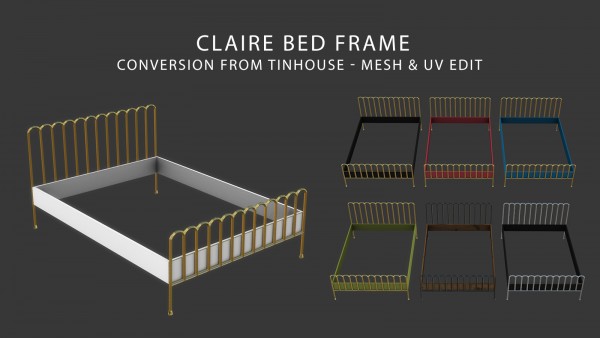  Leo 4 Sims: Claire Bed Frame