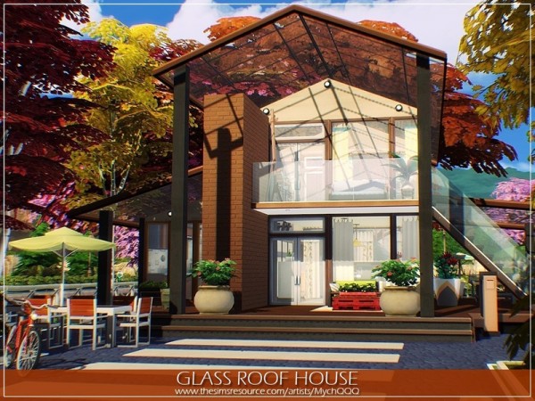  The Sims Resource: Glass Roof House by MychQQQ