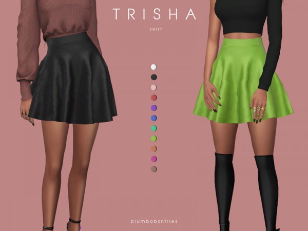  The Sims Resource: Trisha skirt by Plumbobs n Fries