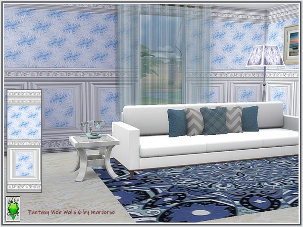  The Sims Resource: Fantasy Web Walls by marcorse