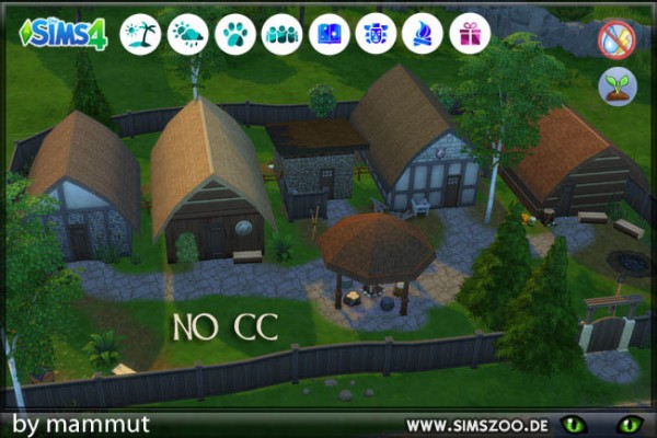  Blackys Sims 4 Zoo: Viking  house 2 by mammut