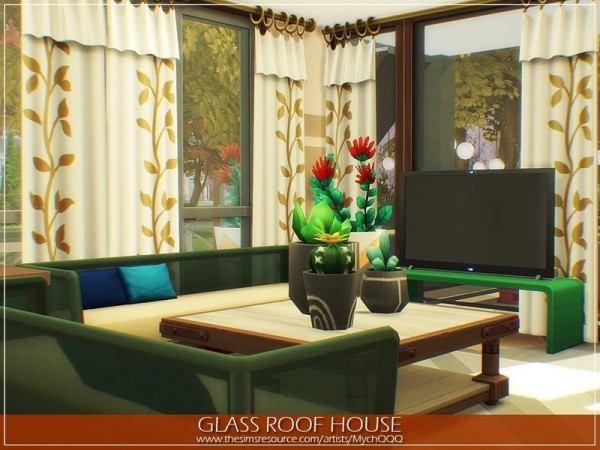  The Sims Resource: Glass Roof House by MychQQQ