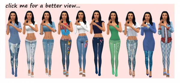  Sims 4 Sue: Accessory jeans v2