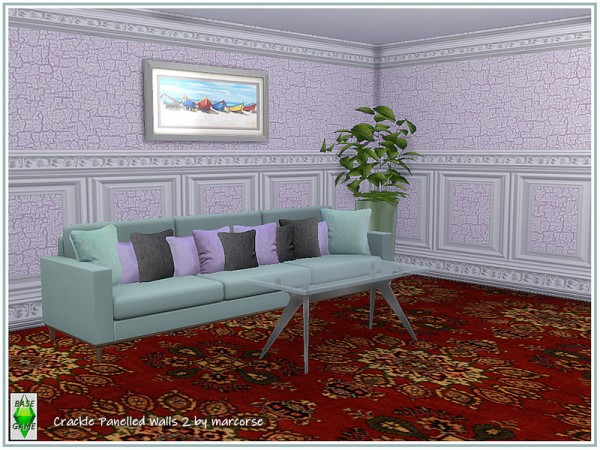  The Sims Resource: Crackle Panelled Walls by marcorse