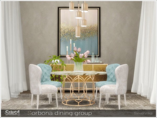  The Sims Resource: Sorbona dining group by Severinka