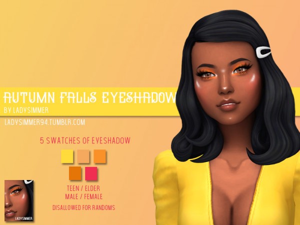  The Sims Resource: Autumn Falls Eyeshadow by LadySimmer94