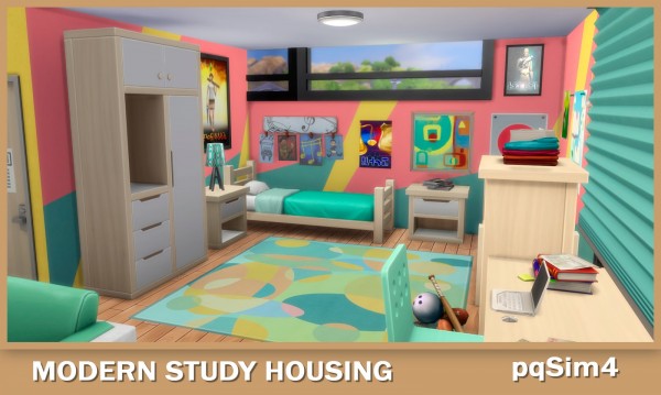 PQSims4: Modern Student Housing • Sims 4 Downloads