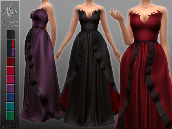  The Sims Resource: Nix Gown by Sifix