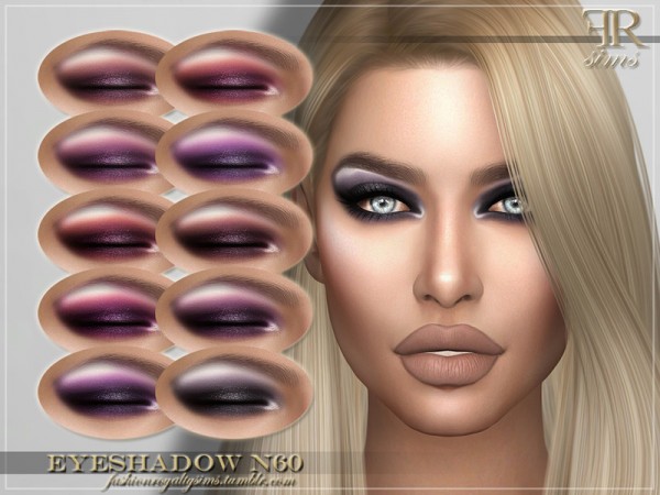  The Sims Resource: Eyeshadow N60 by FashionRoyaltySims