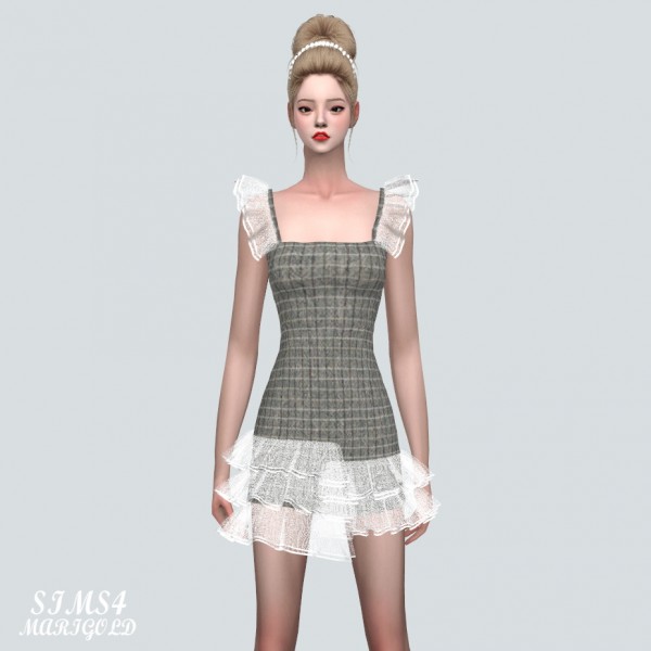 SIMS4 Marigold: Sha Sha Tiered Mini Dress