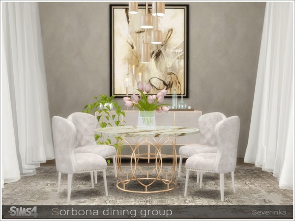  The Sims Resource: Sorbona dining group by Severinka