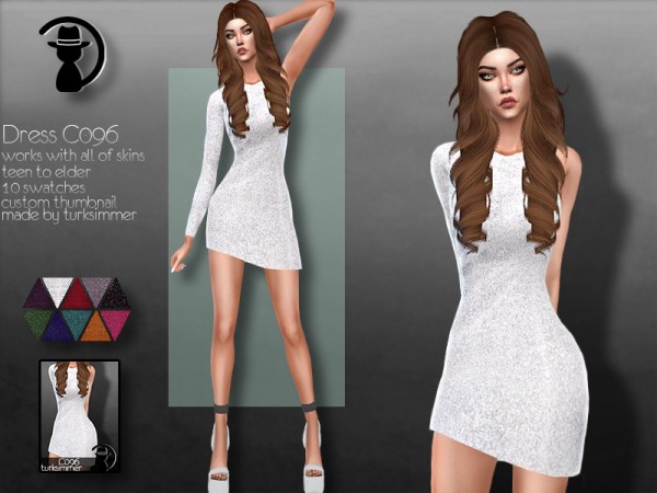  The Sims Resource: Dress C096 by turksimmer
