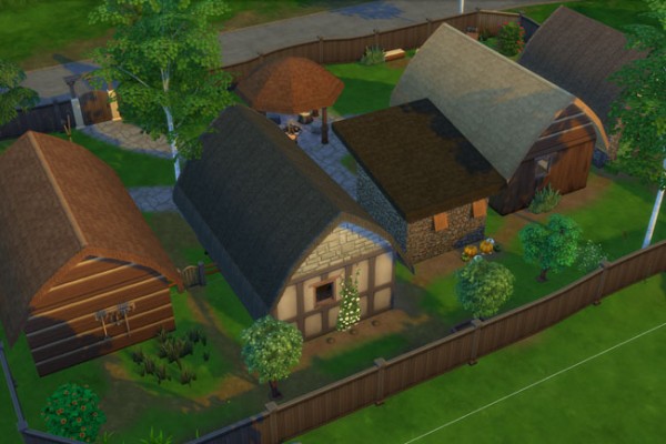  Blackys Sims 4 Zoo: Viking  house 2 by mammut