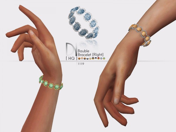  The Sims Resource: Bauble Bracelet Right by DarkNighTt